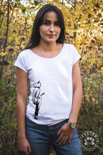 Zdjęcia produktu Koszulka damska STRACHY NA LACHY ZAKAZANE PIOSENKI white